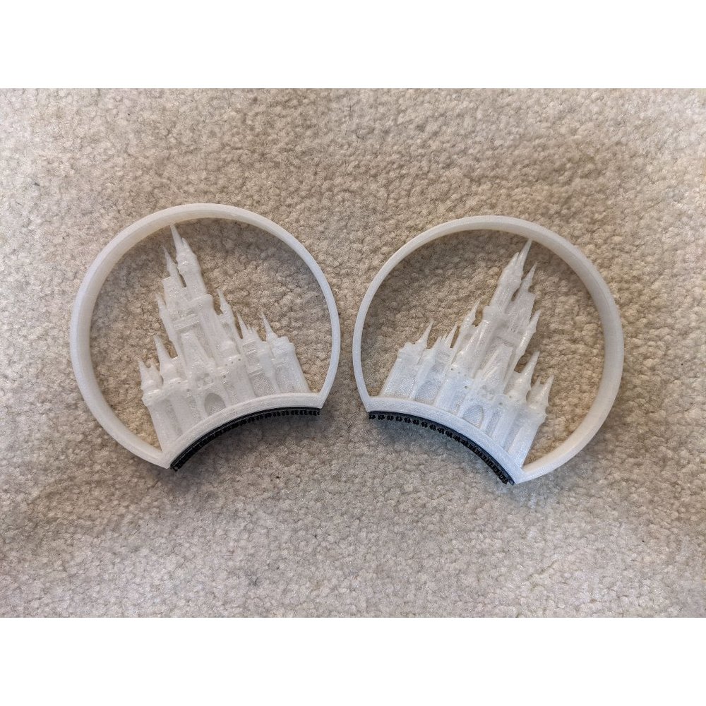 Aloha Ears Design 3D Printed WDW Castle Silhouette